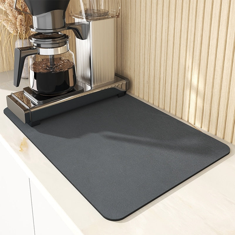 DrySmart - Alfombrilla plegable para secar sin esfuerzo y mantener encimeras limpias