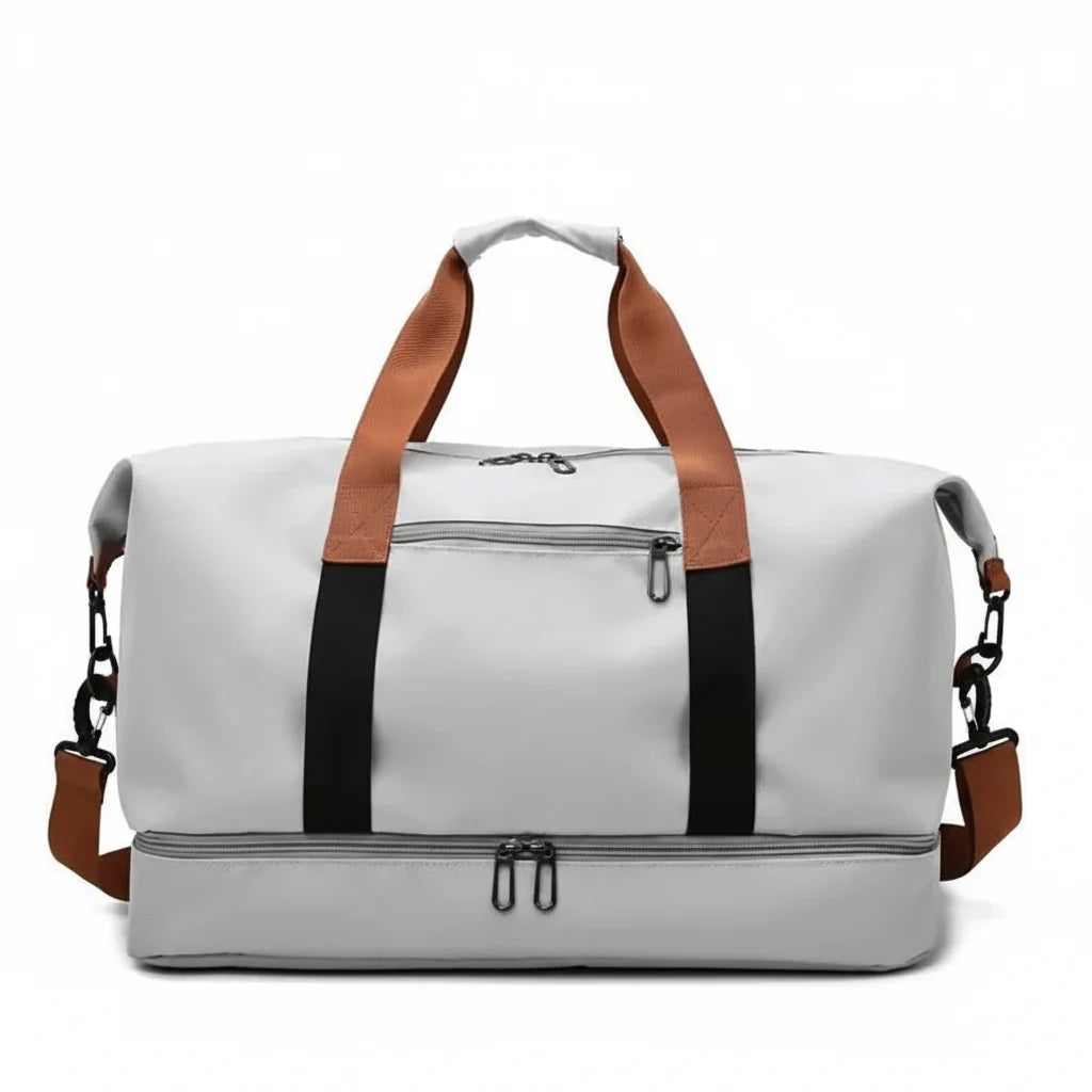 FITVOYAGE – Bolsa de deporte con compartimento para zapatos y compartimento húmedo