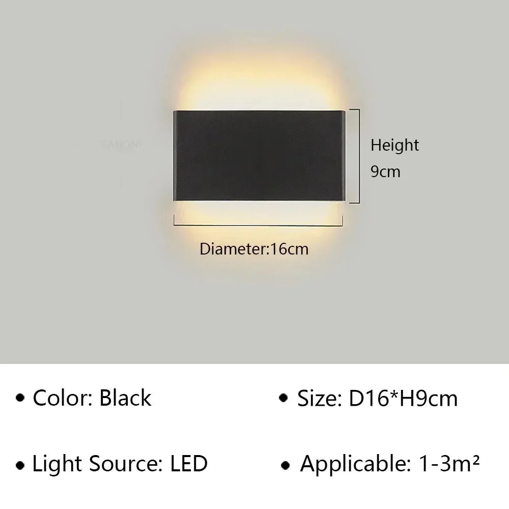 LumiEra Moderne LED-Aplique | Diseño Elegante | Luz Cálida para Dormitorio, Pasillo y Baño