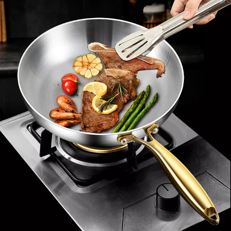 ChefSteel – Sartén de Acero Inoxidable Profesional para Gas e Inducción | Brehn