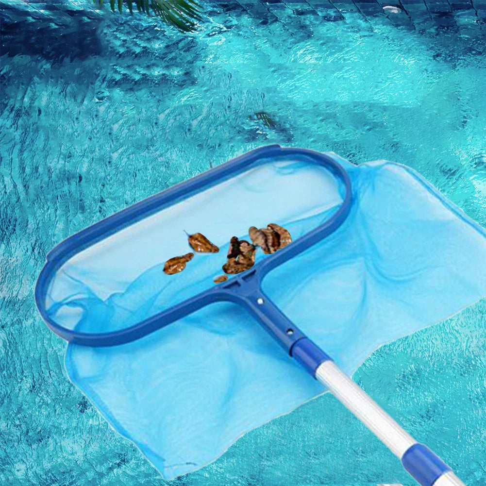 AquaSift Red de Piscina con Mango Telescópico | Red para Hojas de Piscina y Estanque | Red Robusta | Limpieza para Piscina y Spa