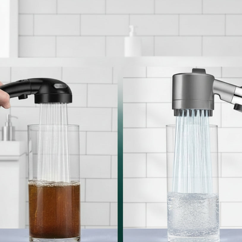 TURBOHEAD – Cabezal de ducha de alta presión con sistema de filtrado para agua limpia