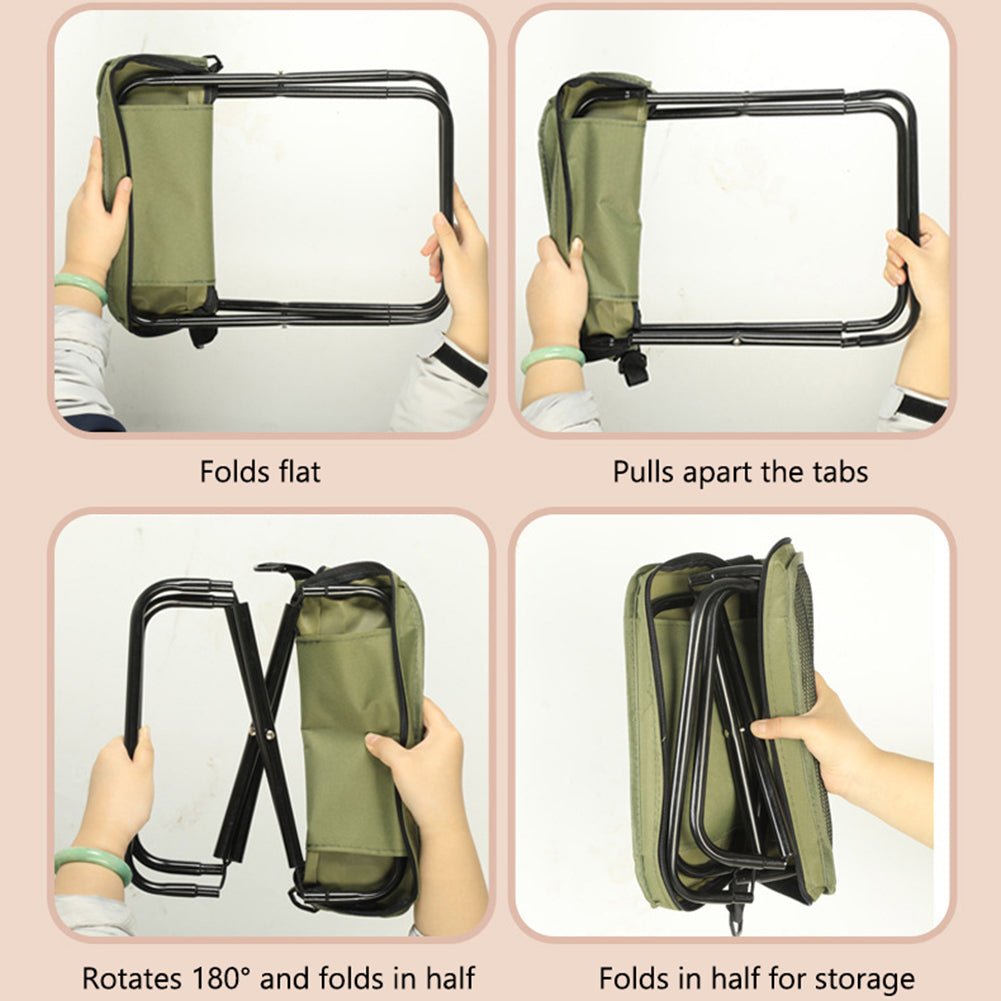 SAC DE CHAISE 2 EN 1 – Chaise pliante imperméable & sac à dos pour aventures en plein air