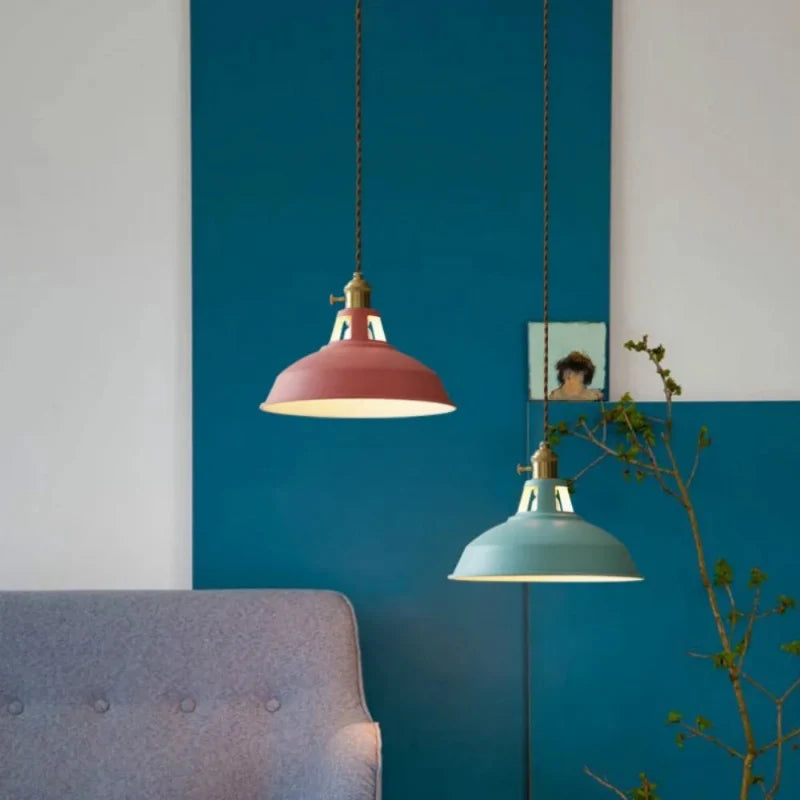 Lámpara colgante retro-industrial – Lámpara vintage para cocina y bar
