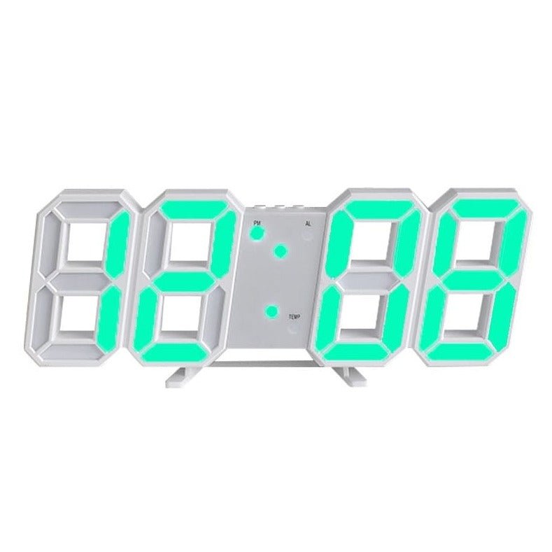 Reloj de Pared LED 3D LumiSync – Reloj Digital Moderno con Iluminación Regulable