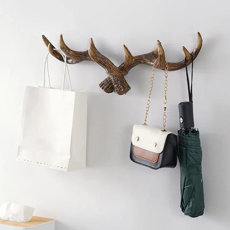 HookTine - Gancho de pared multifuncional con diseño de cuerno para decoración