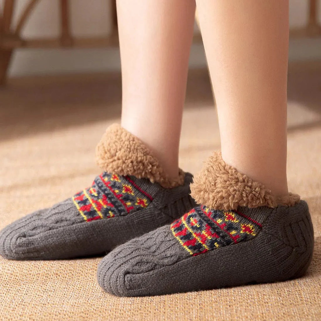 SNOWSOFT – Calcetines de casa de terciopelo grueso para dormir y comodidad interior acogedora