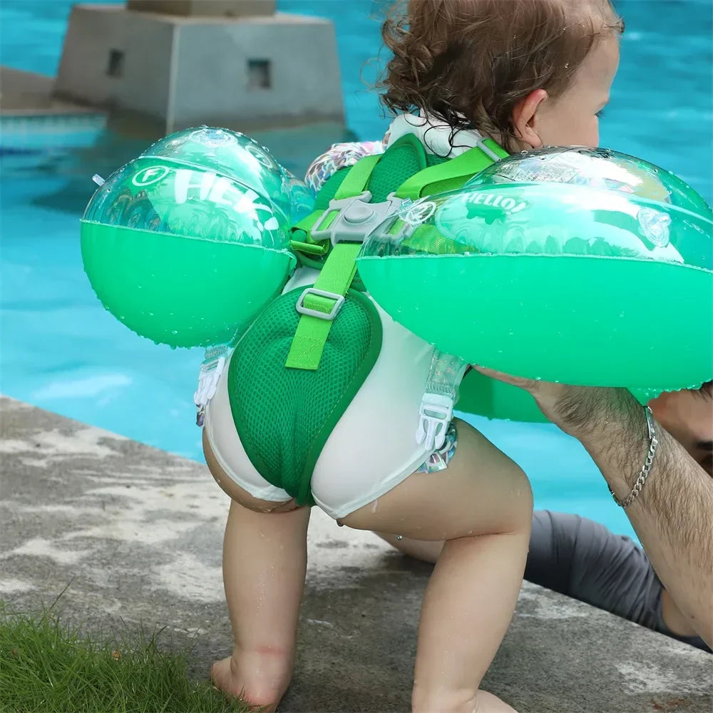 Kalsten | Anillo de natación para bebés AquaBear | Diversión segura en el agua para bebés | Para 6–36 meses | PVC ecológico