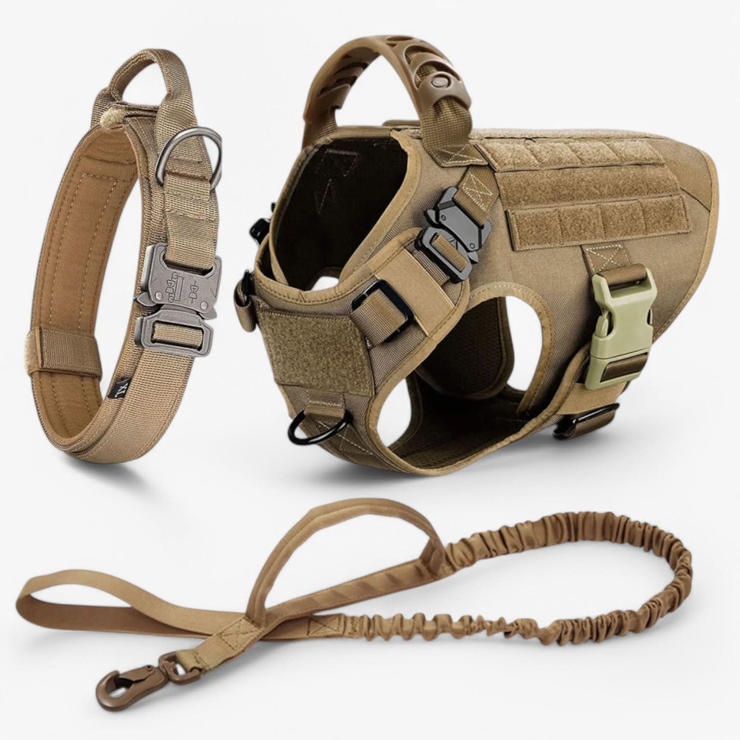 TACTICALK9 – Harnais robuste pour chiens pour un contrôle et un confort maximal
