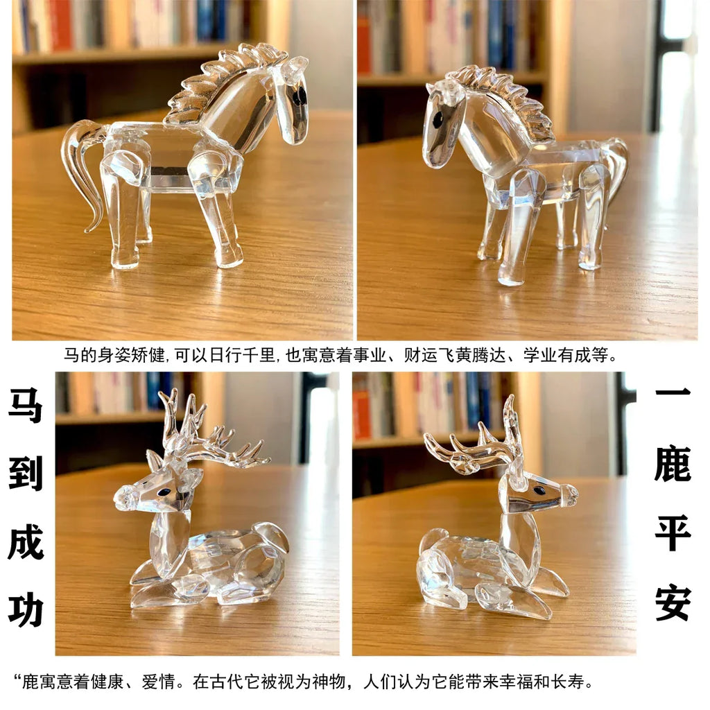 Figuras de bolas de cristal de animales súper lindas