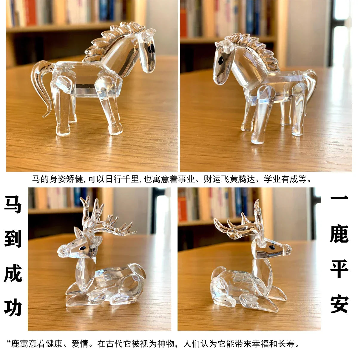 Figuras de bolas de cristal de animales súper lindas