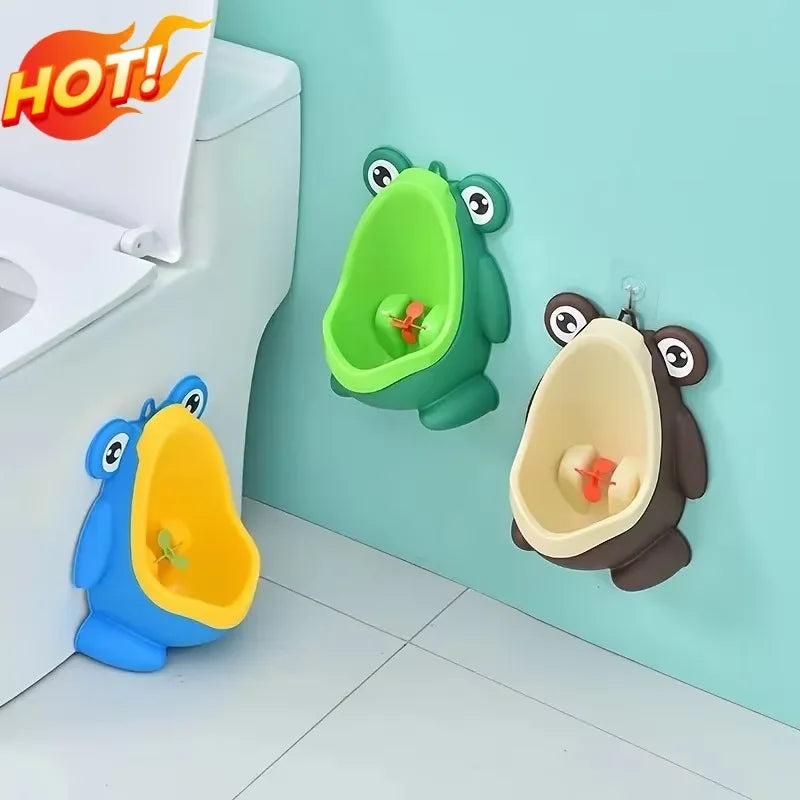 Orinal de rana para niños pequeños – Entrenamiento para ir al baño para niños de 1 a 3 años | Con dispositivo de objetivo y ventosas | Brehn