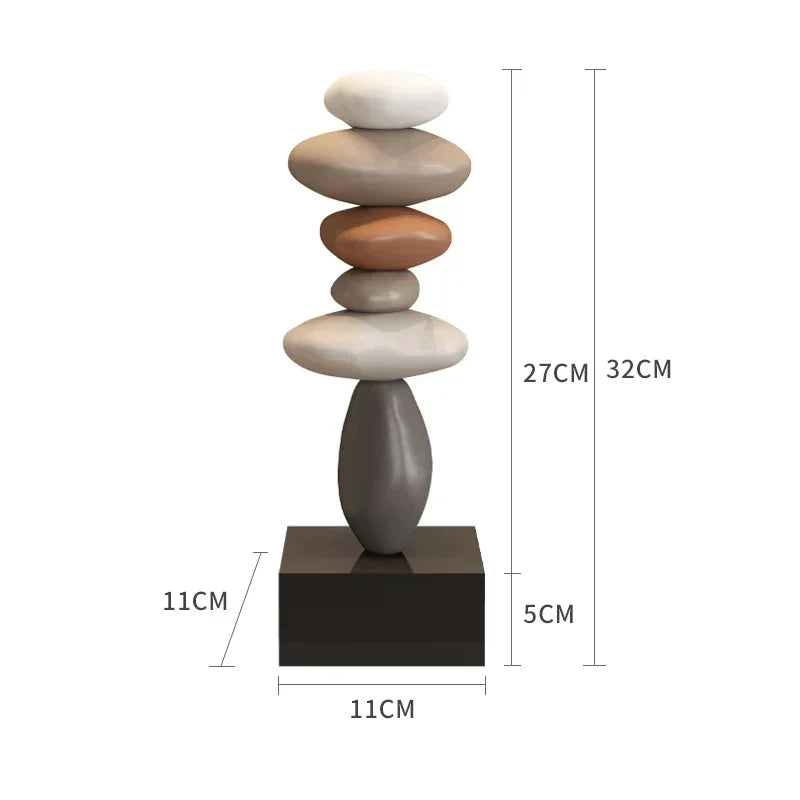 Kalsten | Escultura Balanture – Decoración Zen Moderna para un Ambiente Pacífico y Relajante