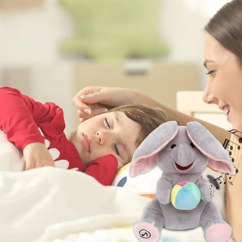 Peluches musical de elefante para bebé