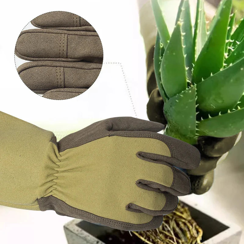 Guantes de Jardinería FLORAHAND | Resistente a Espinas y Transpirable | Guantes Largos para Rosales para Mujeres | 1 Par