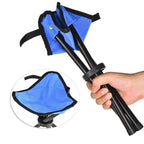 TrekHocker Outdoor | Plegable y Ultraligero | Antideslizante y Robusto | Azul/Verde/Rojo