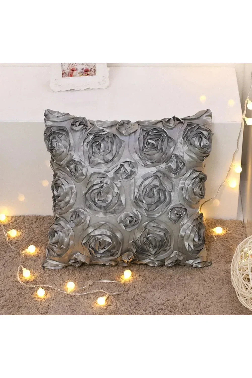 Lisslune | Funda de almohada 3D de rosa