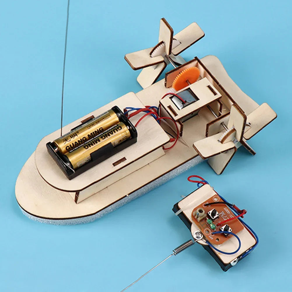 Barco Educativo de Madera DIY – Construye tu Propio Barco Eléctrico de Juguete
