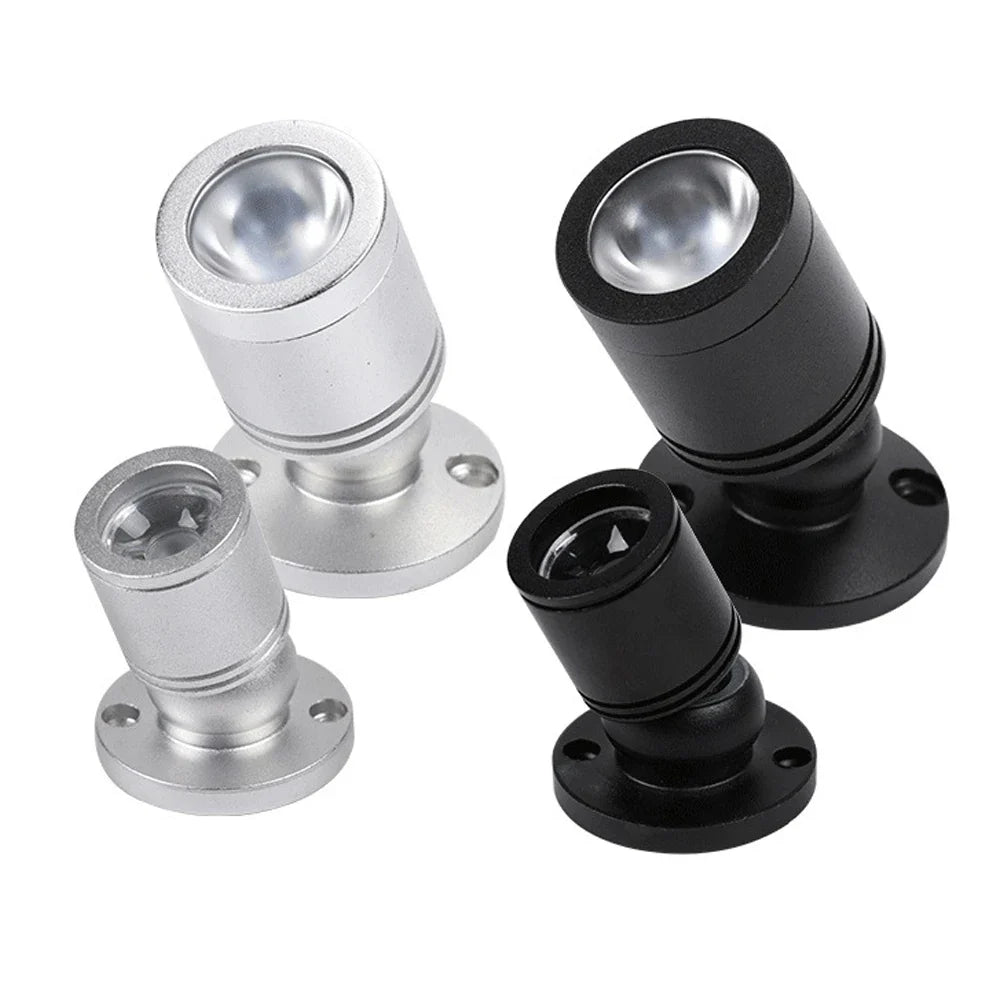 Mini LED Spot LuxoDot | 1W/3W | Luz LED USB para vitrinas y decoración | Blanco cálido y frío | Carcasa de aluminio