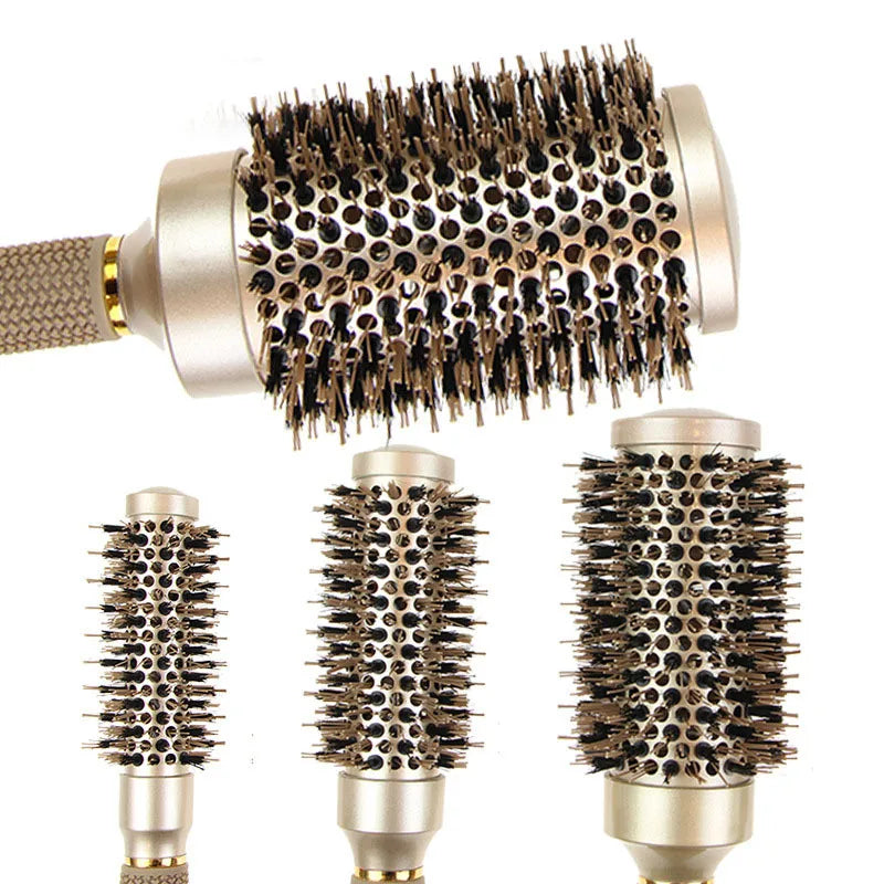 Juego de cepillos redondos profesionales con función de iones para diferentes longitudes de cabello