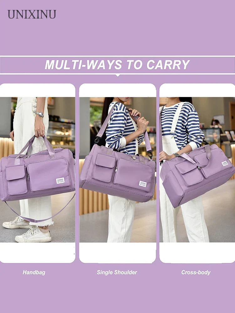Bolsa de Viaje Veyora WeekAir | Capacidad de 35 L | Con Compartimento para Zapatos y Separación Húmedo/Seco | Para Viajes en Avión, Deportes y Escapadas de Fin de Semana