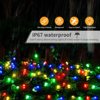 LuminaraX | Cadena de luces LED exterior 24V | 8 modos de iluminación | Impermeable IP65 | 10–100 m | Para jardín, casa y decoración navideña