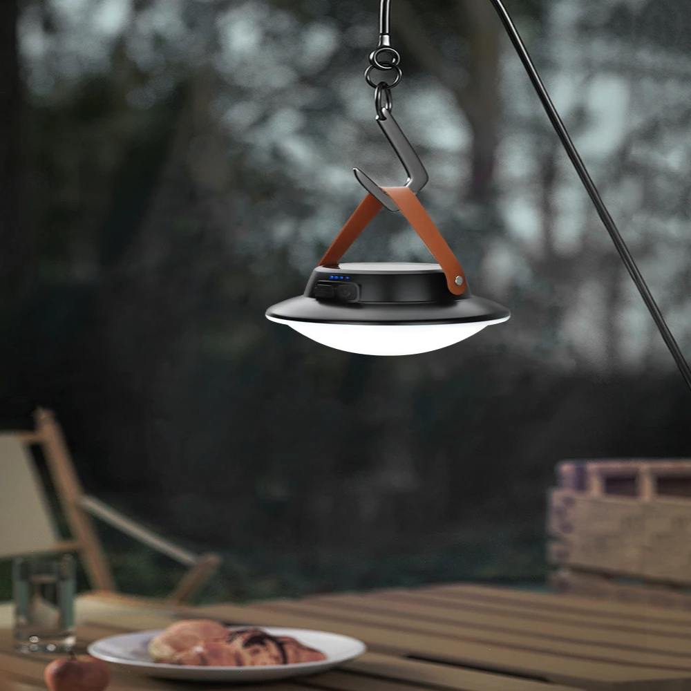 LumiCamp – Lámpara de Camping Solar con Batería Recargable y 3 Modos