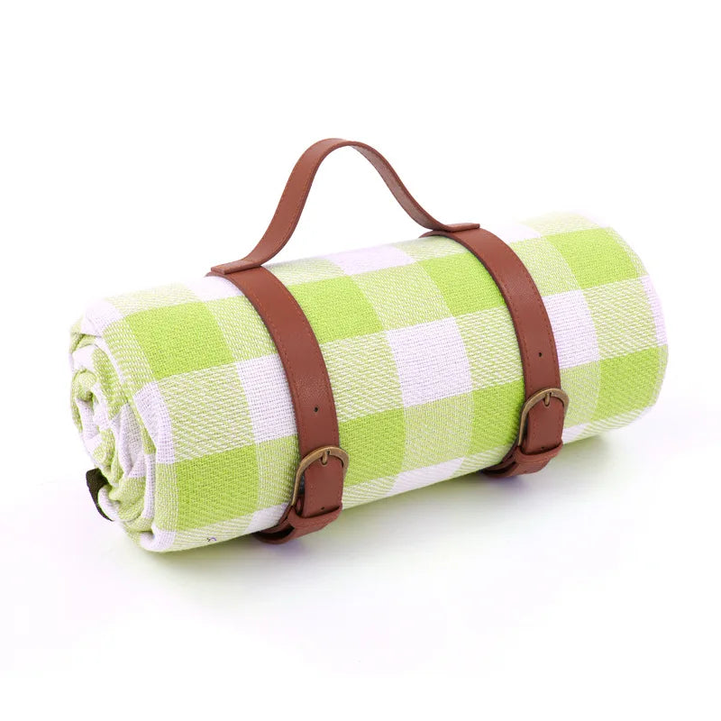 Manta de picnic impermeable con correa de cuero | Brehn