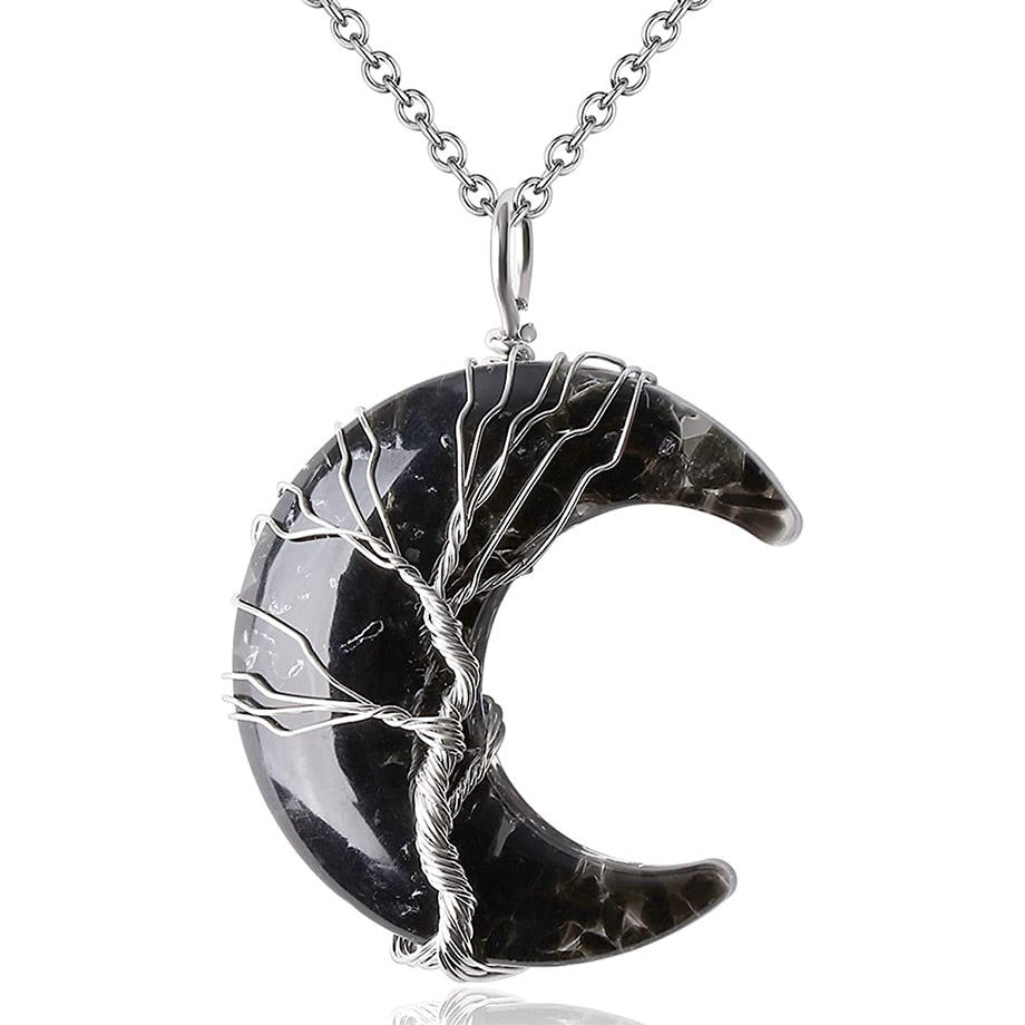 Collar del Árbol de la Vida con Media Luna