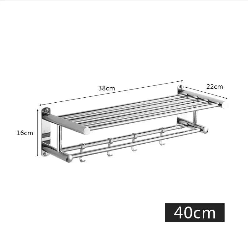 STEELRACK – Soporte de Toalla de Acero Inoxidable Ahorra Espacio y Elegante