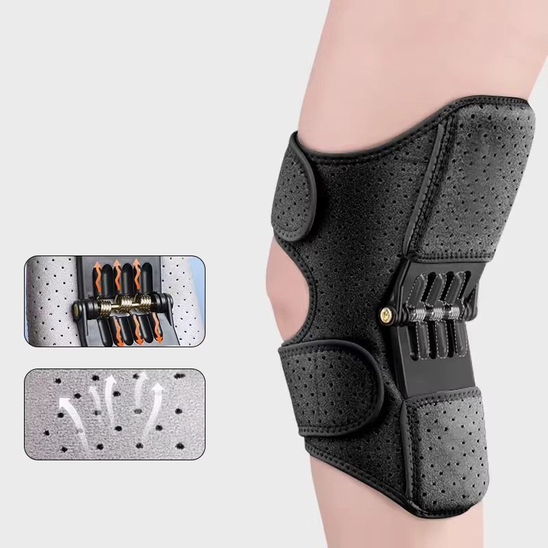 BowLift | Soporte de Rodilla Ajustable con Resortes de Rebote para Alivio y Estabilidad Articular