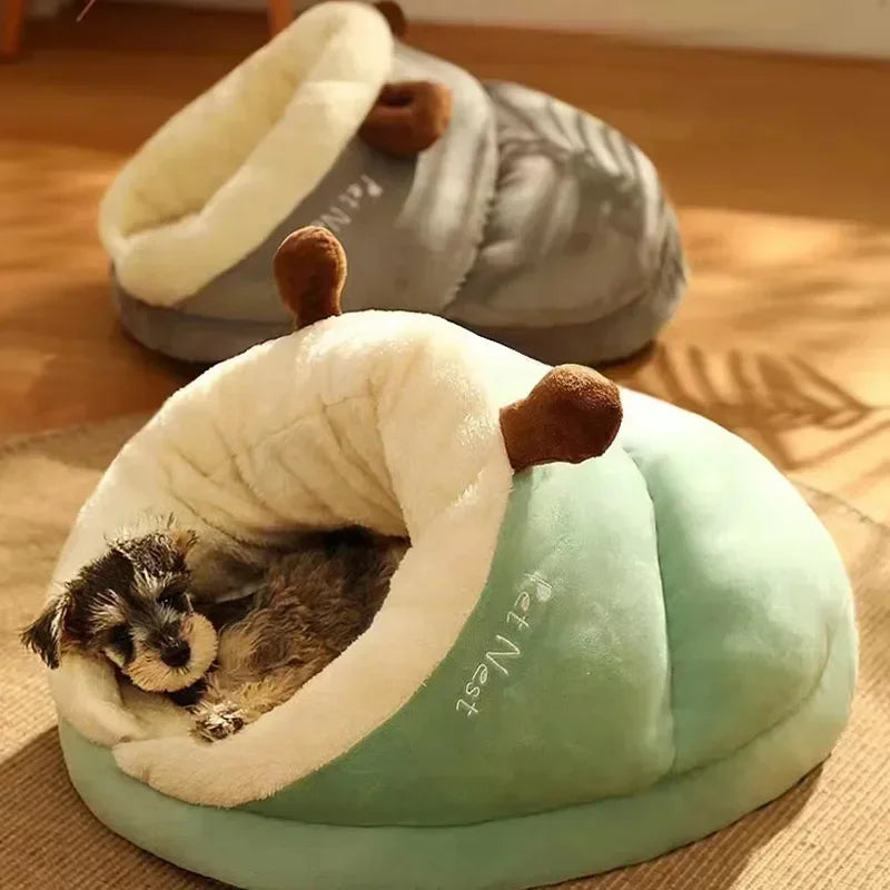 SlipperNest | Cama para Perros Plegable de Lujo para Comodidad Invernal