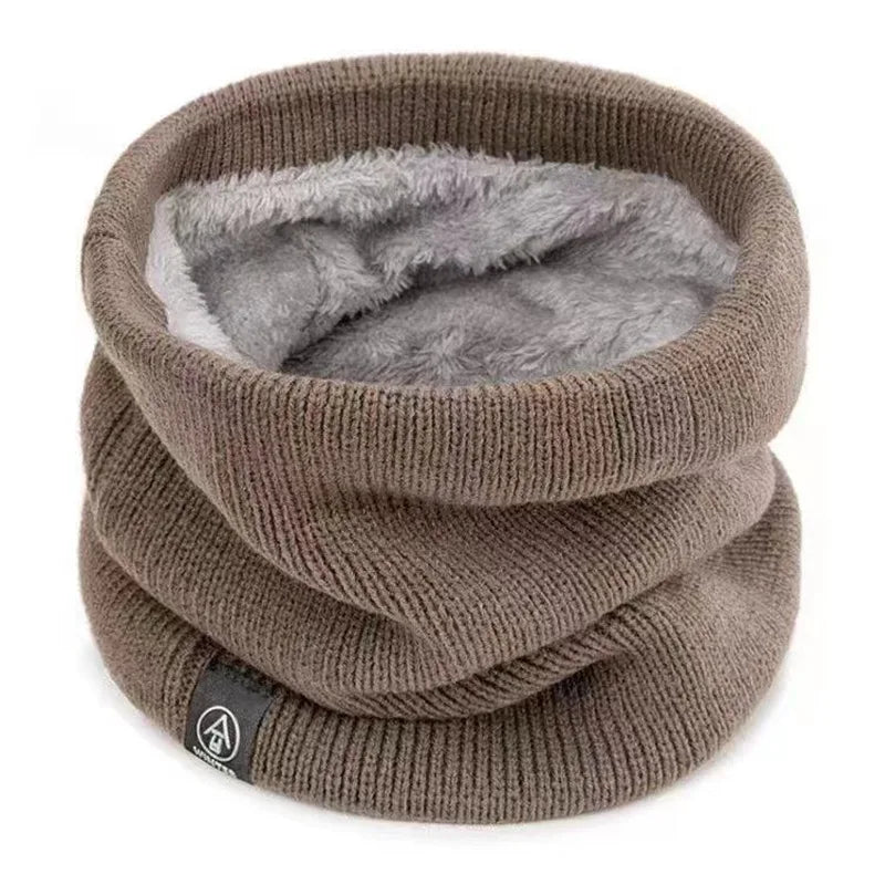 ThermoKnit Pro | Bufanda tubular térmica con forro de felpa | A prueba de viento y transpirable | Protector de cuello multifuncional ajustable para hombres y mujeres