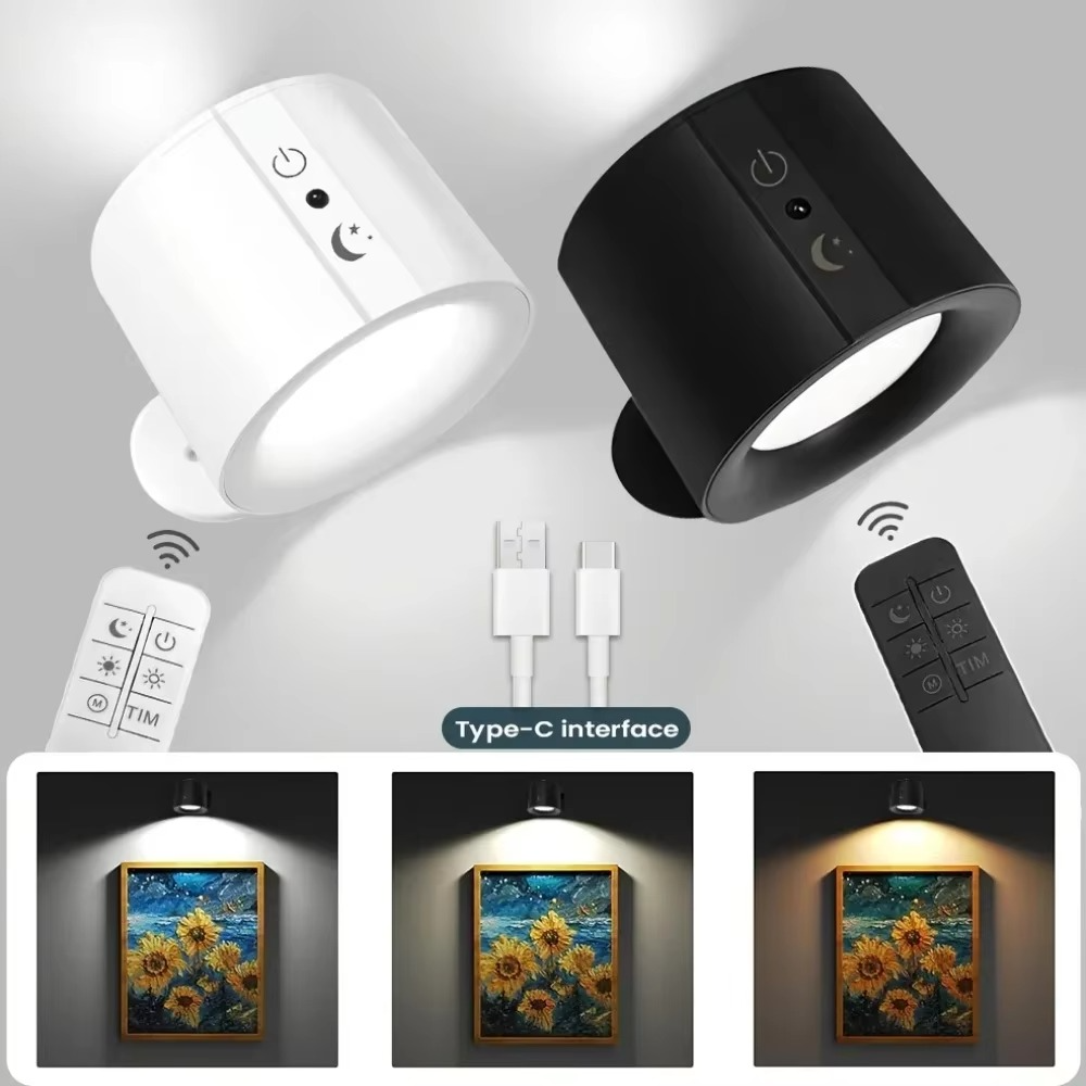 Skanto | Lámpara de pared LED – Recargable, magnética y luz bidireccional para interiores