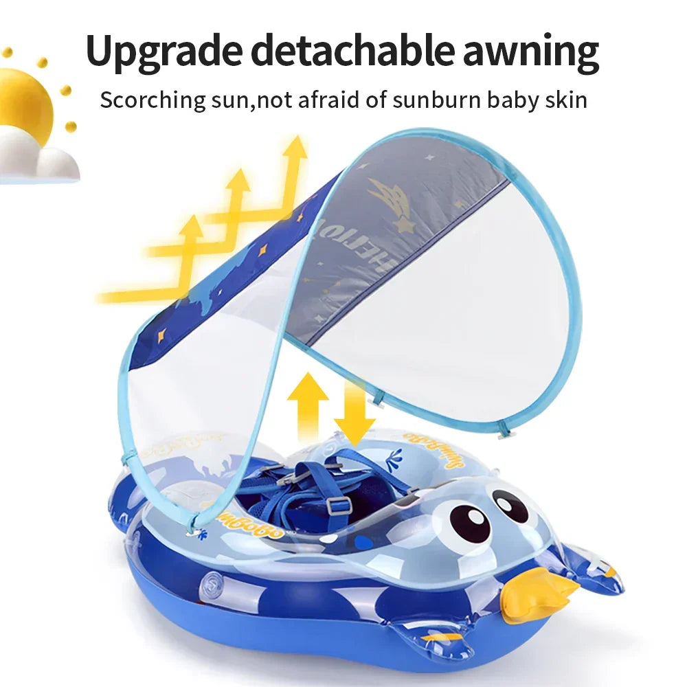Kalsten | Anillo de natación para bebés AquaBear | Diversión segura en el agua para bebés | Para 6–36 meses | PVC ecológico
