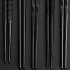DineLux – Lujoso juego de palillos con elegantes diseños (5 pares)