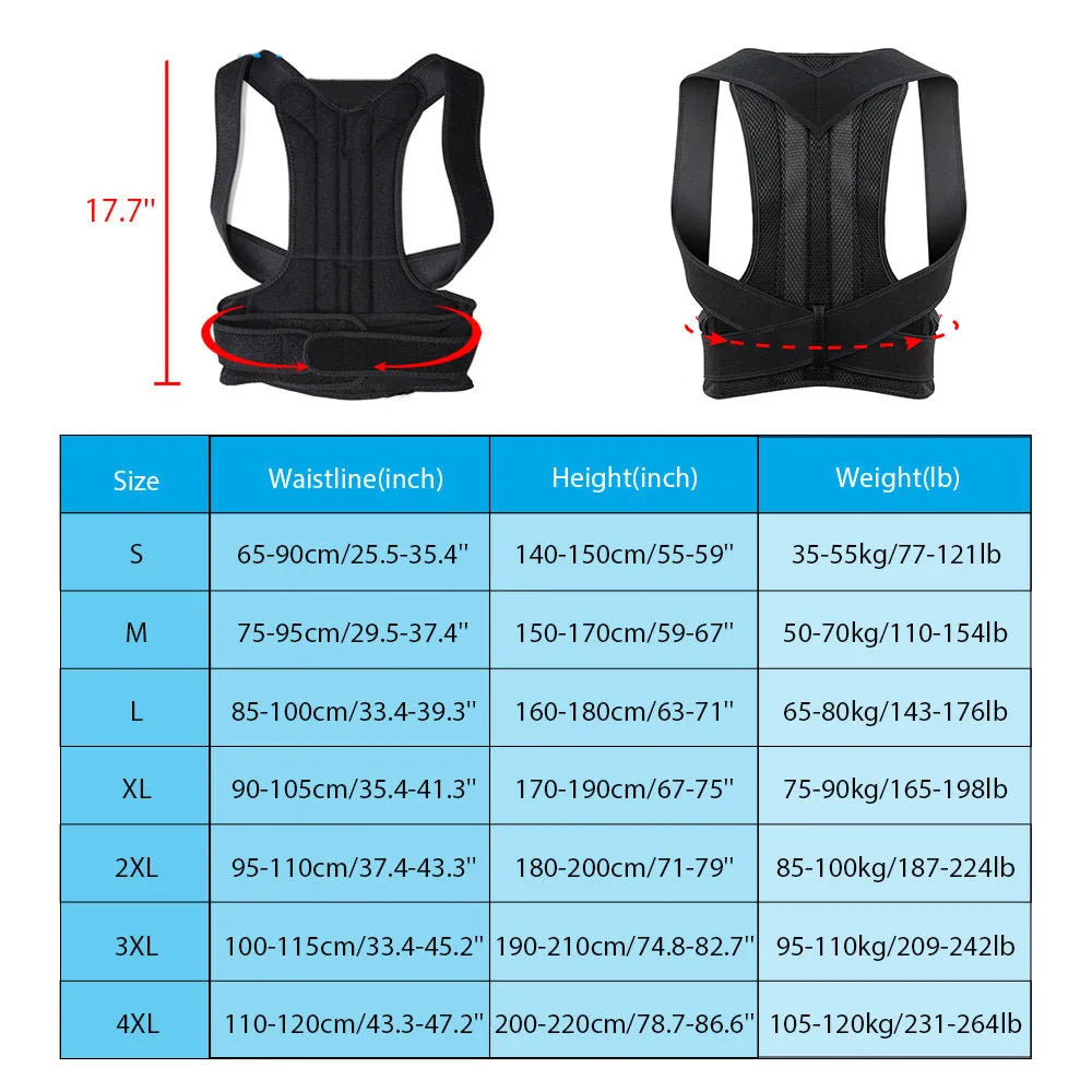 Kalsten | Cinturón Corrector de Postura con Soporte Lumbar