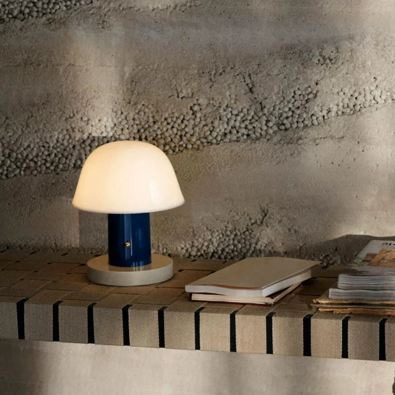 MushroomGlow - Lámpara de mesa recargable con brillo ajustable