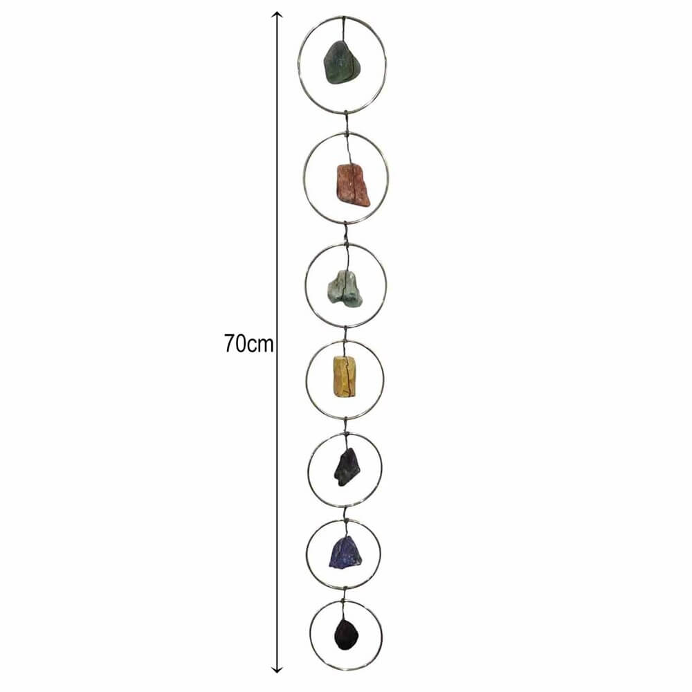 Decoración de pared de 7 Chakras de piedras preciosas