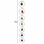 Decoración de pared de 7 Chakras de piedras preciosas