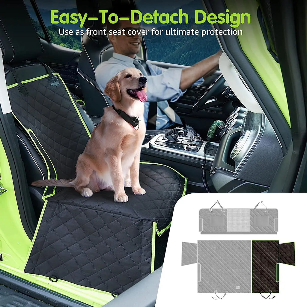 PawRide Funda para Autos de Perros | Diseño 6 en 1 | Impermeable y Antideslizante | Para Auto, SUV y Camión