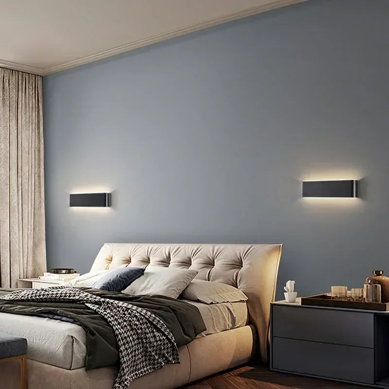 LumiEra Moderne LED-Aplique | Diseño Elegante | Luz Cálida para Dormitorio, Pasillo y Baño