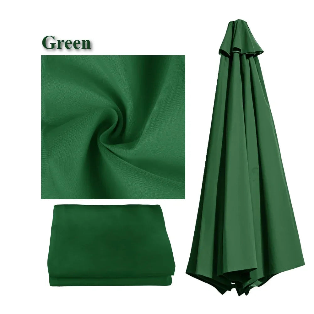SunViva | Funda de protección solar impermeable de repuesto para sombrillas de 6/8 varillas | Exterior Jardín y Terraza