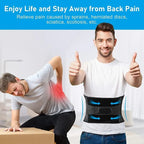Cinturón de Soporte Lumbar OrthoFlexa | Soporte Lumbar de 360° con Aluminio Memoria y Resortes de Acero | Transpirable e Invisible Bajo la Ropa