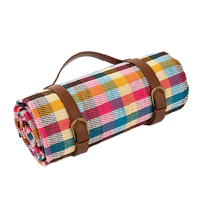 Manta de picnic impermeable con correa de cuero | Brehn