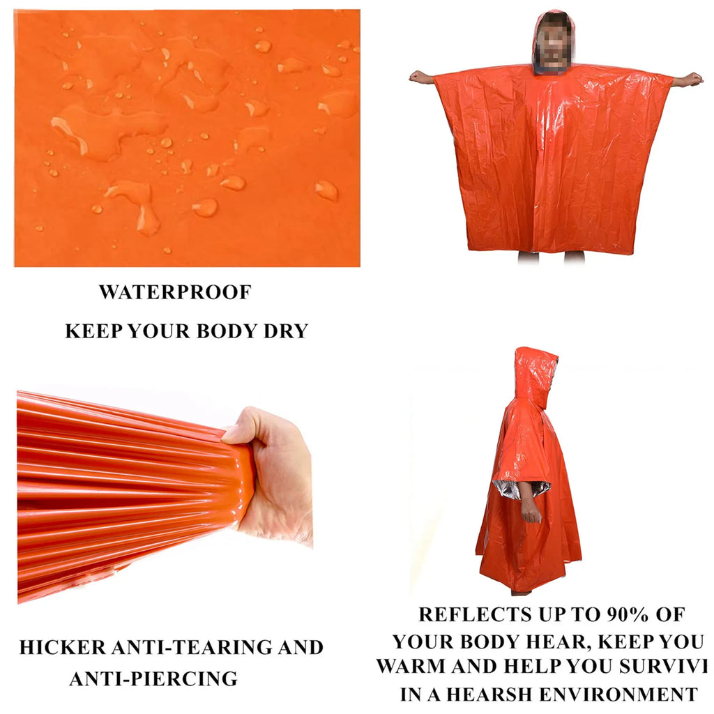 Poncho de Lluvia Plegable – Protección contra el Clima y el Viento