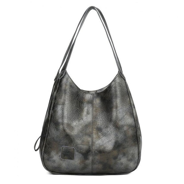 Bolso de piel sintética con gran capacidad