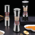 Molino de especias 2 en 1 SPICURA DuoMill | Molinillo de acero inoxidable para sal y pimienta | Manual y elegante
