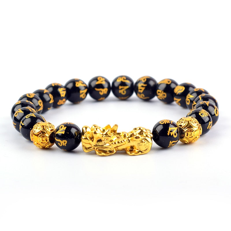 Pulsera de Feng Shui de Obsidiana Negra