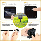 Cadena de luces LED Solar SolaLuma | Impermeable IP44 | Para jardín, terraza y camping | Iluminación automática